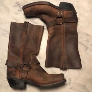 Frye Harness Boots Tan Size 9
